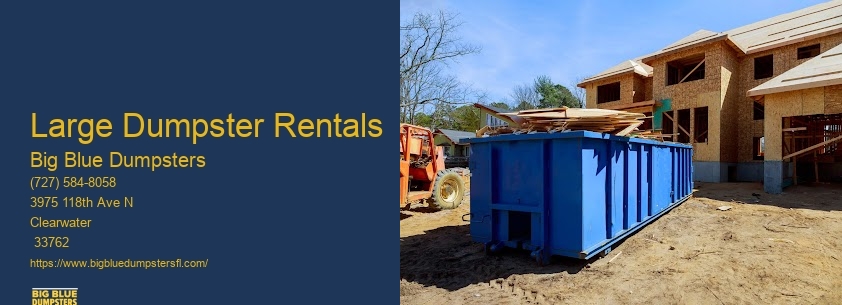 Large Dumpster Rental Sizes