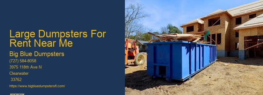 Waste Management Large Dumpsters