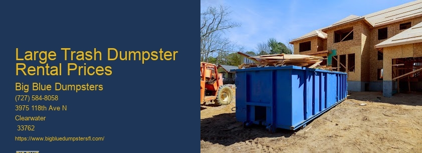 Large Trash Dumpsters For Rent