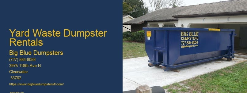 Yard Waste Dumpster Rentals